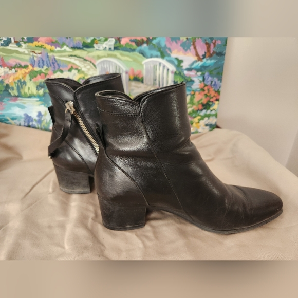 Zara leather ankle boots - Picture 3 of 6
